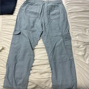 Women’s Light Blue Cargo Pants